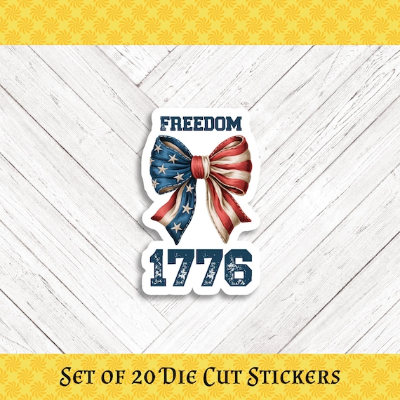 FREEDOM Die Cut Stickers: Crafting, Happy Mail & Scrapbooking - Set of 20