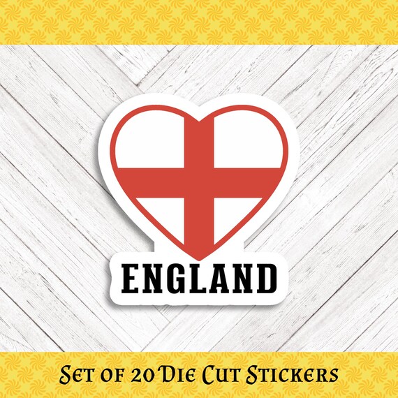 ENGLAND Die Cut Stickers: Crafting, Happy Mail & Scrapbooking - Set of 20