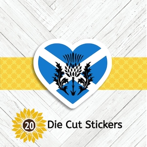 SCOTTISH THISTLE Die Cut Stickers: Crafting, Happy Mail & Scrapbooking - Set of 20