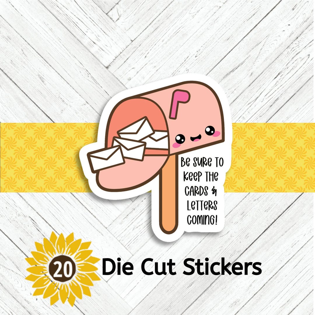 Happy Mailbox Die Cut Stickers: - Set of 20 - Etsy