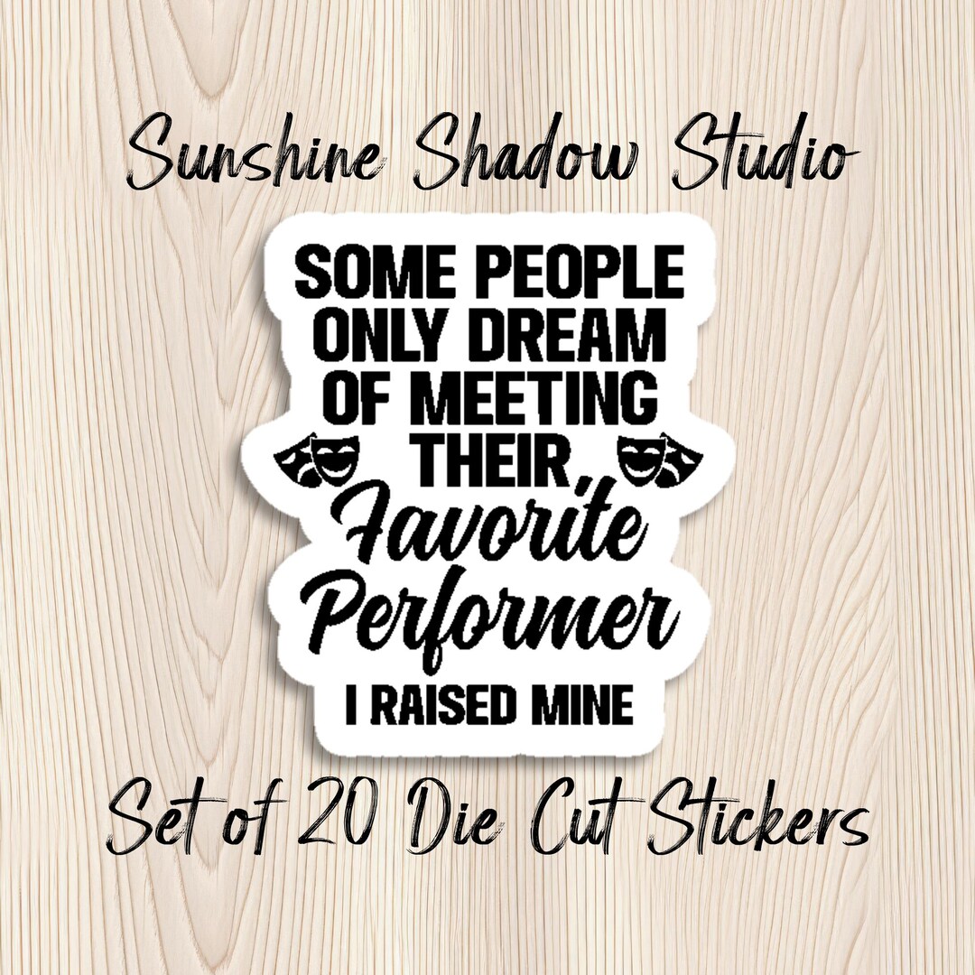 Favorite Performer Die Cut Stickers - Set of 20 - Etsy