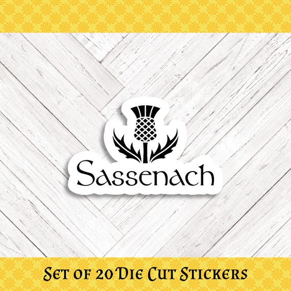 SASSENACH Die Cut Stickers: Crafting, Happy Mail & Scrapbooking - Set of 20