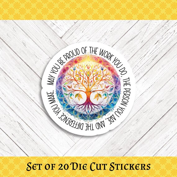 Proud Die Cut Happy Mail and  Stickers - Set of 20