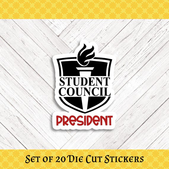 STUDENT COUNCIL Die Cut Stickers: Crafting, Happy Mail & Scrapbooking - Set of 20