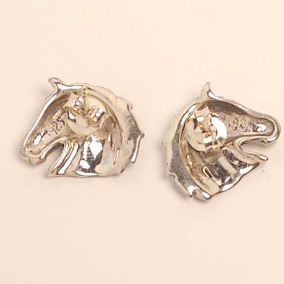 Cute and Flirty, 925 Sterling Silver Horse Stud E… - image 2