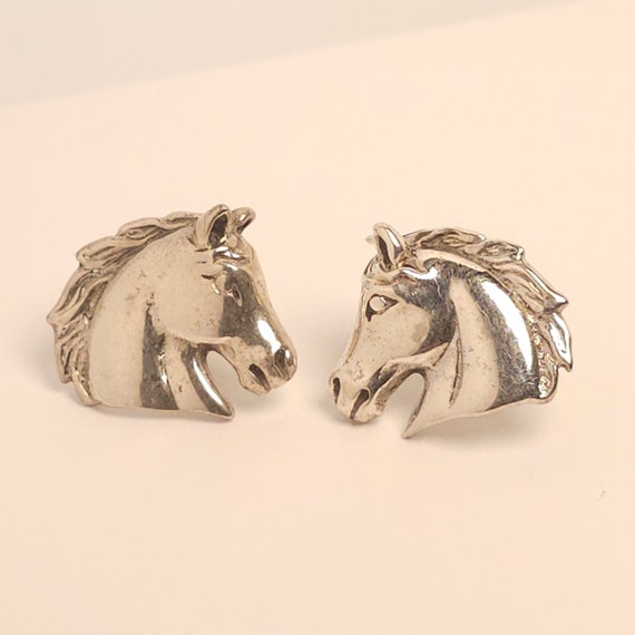 Cute and Flirty, 925 Sterling Silver Horse Stud E… - image 4