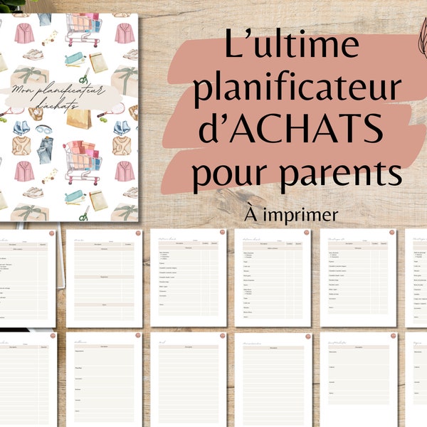 L'ultime planificateur d'achats pour parents à imprimer en français