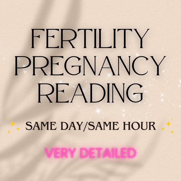 Fertility Pregnancy Psychic Reading, Fertility Insights, Detailed Pregnancy Reading, Future Baby Reading, Conception Reading, Gender Reveal