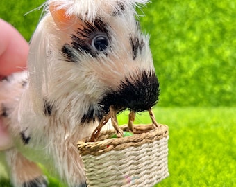 Silicone Animal Basket Of Apples - NO ANIMAL INCLUDED - Reborn Accessories