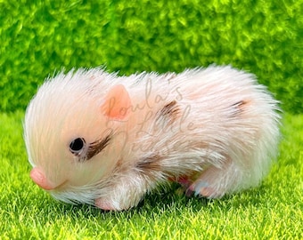 Loula's Little Nursery Exclusive Baby Buttons Piglet - Teeny Weenie Babies Collection® - Realistic Silicone Animals
