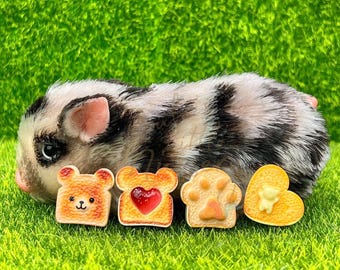 Mini toast in silicone a forma di animale - ANIMALE NON INCLUSO - Accessori per Reborn