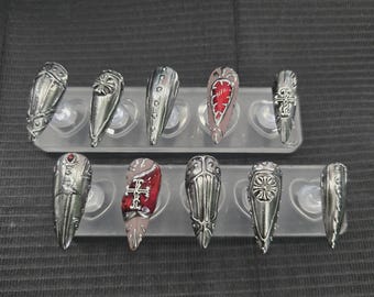 Custom Gel Press On Nails, Handmade