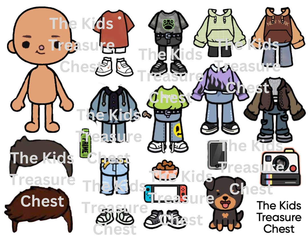 TOCA BOCA PAPERDOLLS LAMINATED