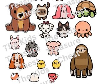 Toca Boca paper PETS & ANIMALS / printable / downloadable / Kids Play