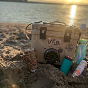 Fully FUNCTIONAL Custom YETI 15  Cooler with Bluetooth Speaker