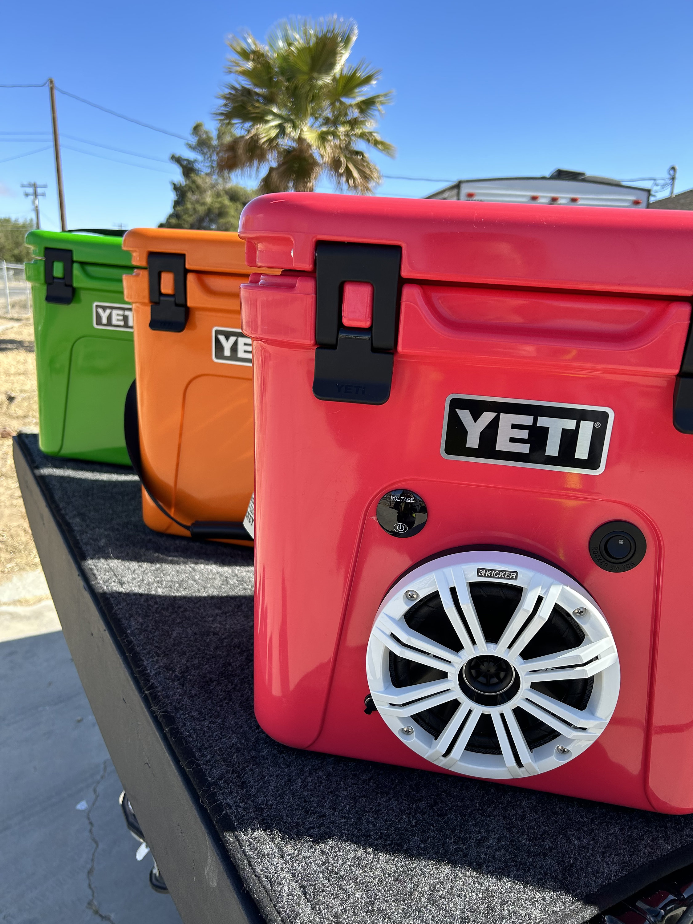 Another Yeti speaker cooler finished up. Enough battery to play all we, yeti