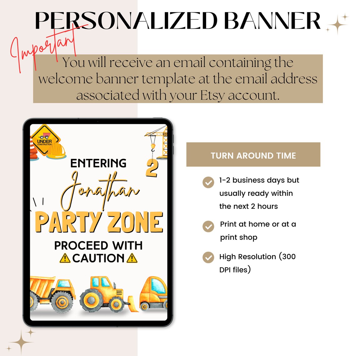 Construction Party Decorations BUNDLE, Dump Truck Party Birthday Package, Boy Bundle Party