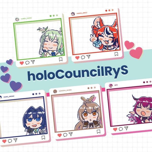 HoloCounciIrys Acrylic Charms [SANA ADDED]