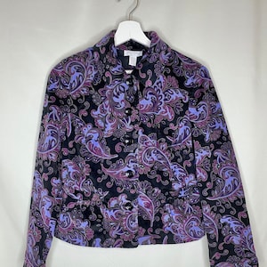 Giacca in velluto a coste con motivo Paisley