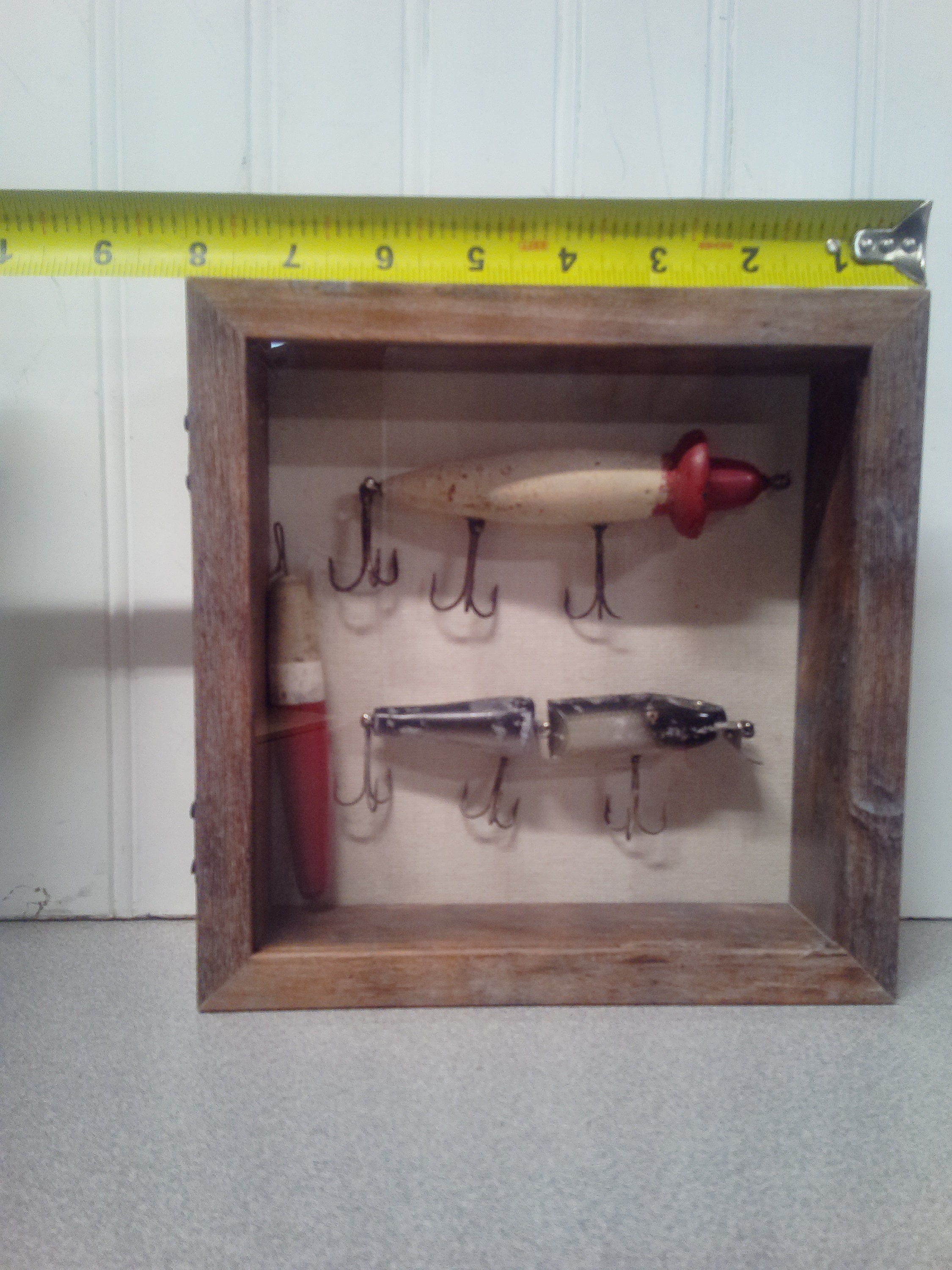 Vintage Fishing Lure Shadow Box Etsy