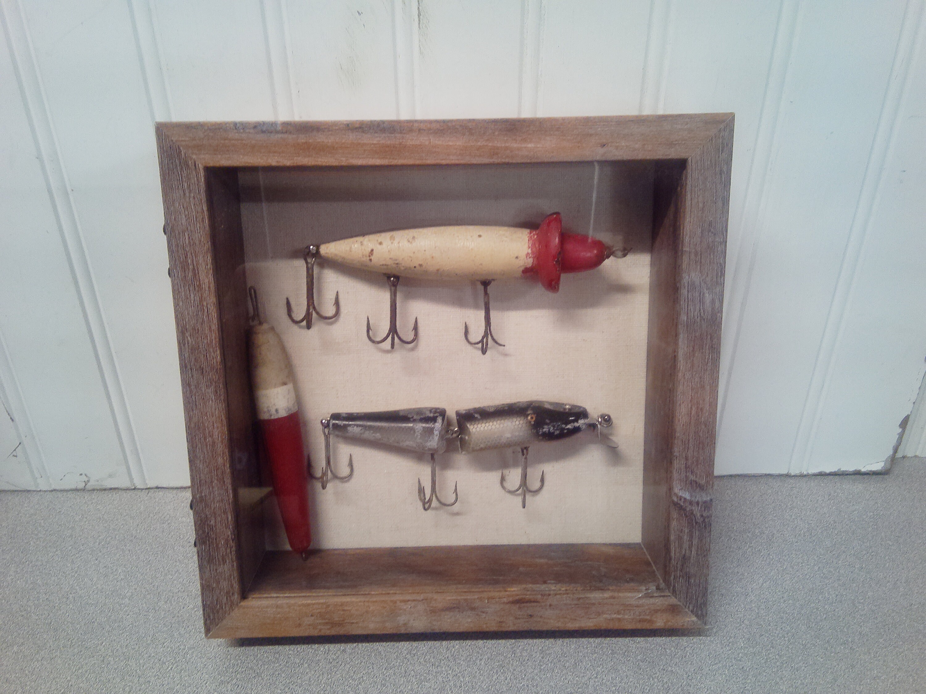 Fishing Lure Set Daredevil Spoon Lot Weber Fish Old Antique Vintage Metal  Red Yellow Flash Bait Aqua Large Pike Textured Pebbled LOT C 