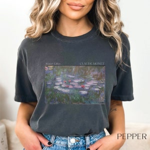 Monet Shirt Artista Claude Monet Nenúfares Dark Academia Art Art Nouveau Paintings Museum Van Gogh Artwork Cottage Core