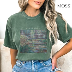 Monet Shirt Artista Claude Monet Nenúfares Van Gogh Art Dark Academia Light Academia Museo Art Nouveau Monet Pinturas Cottage Core