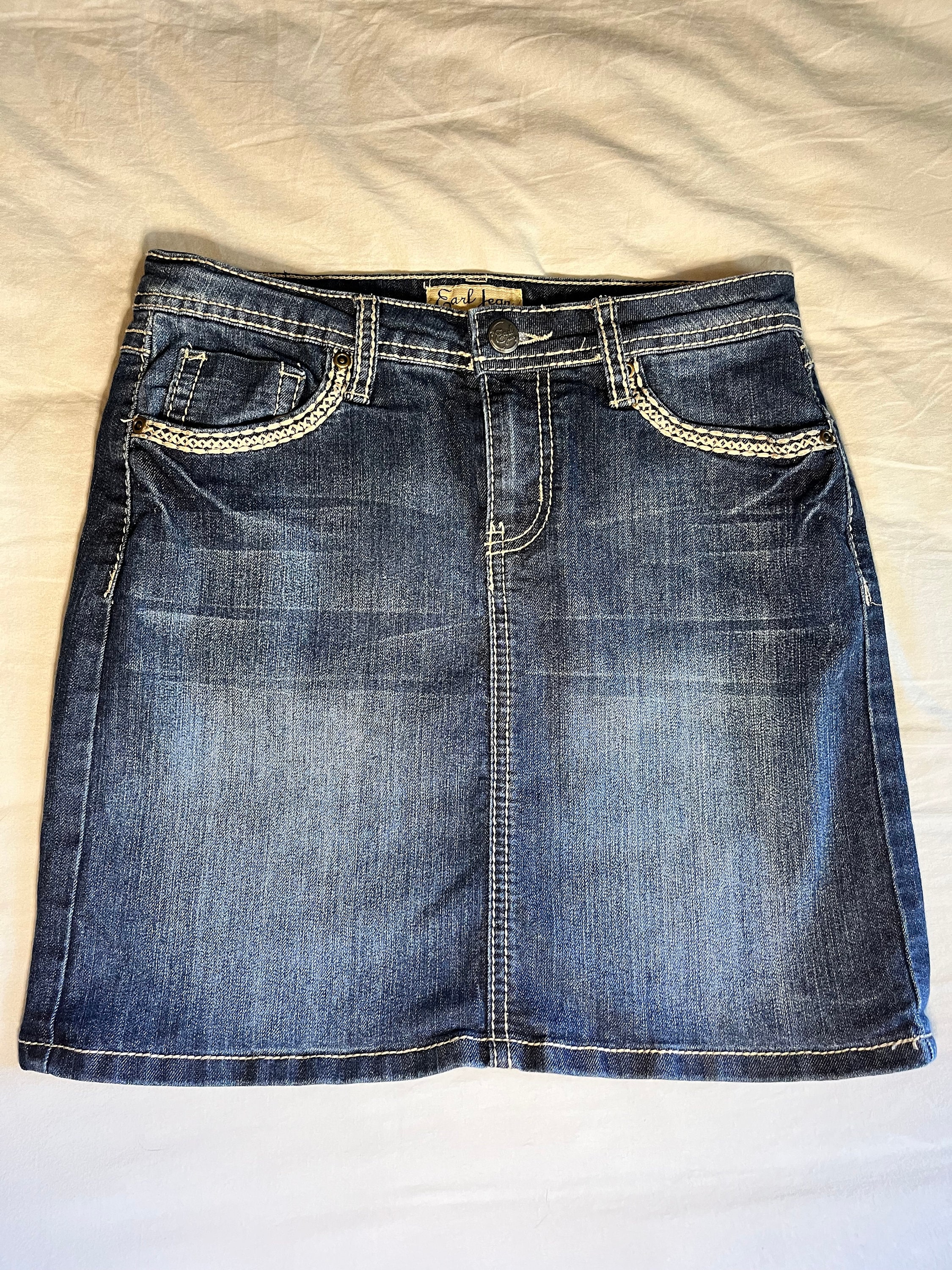 Earl Jean Denim Mini Skirt 