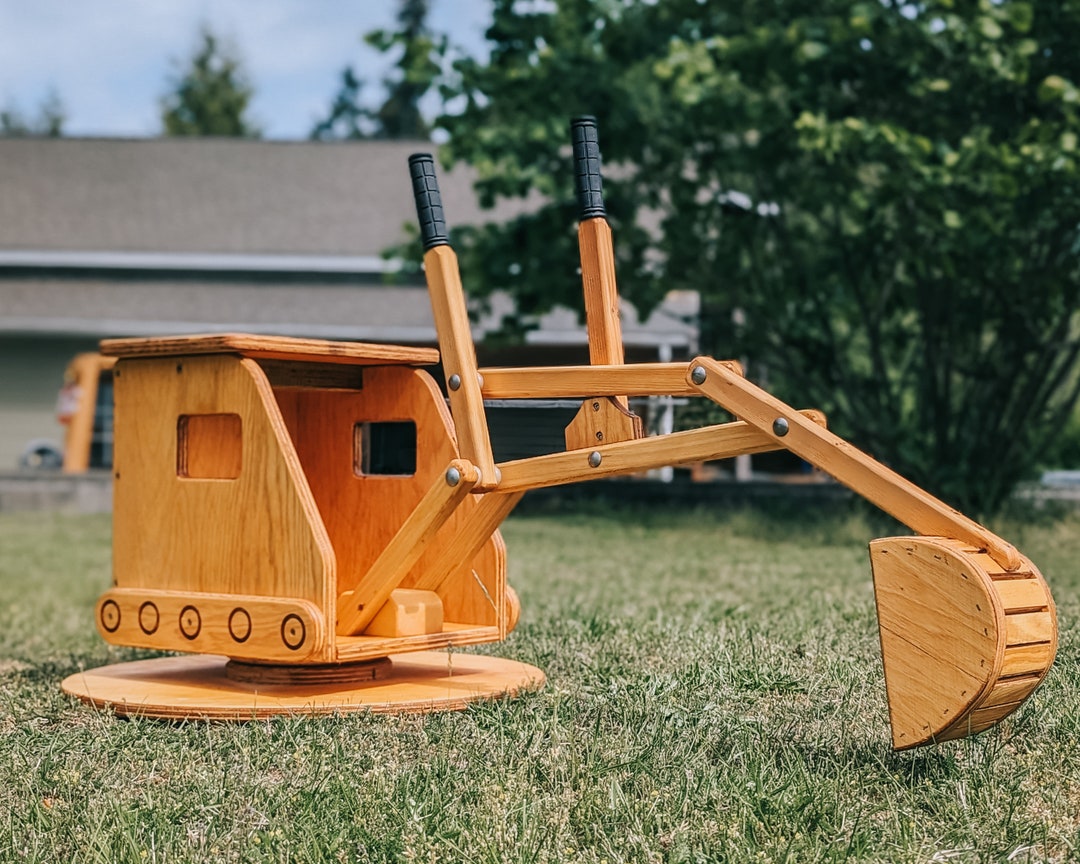 Kid's Wooden Sandbox Digger Etsy