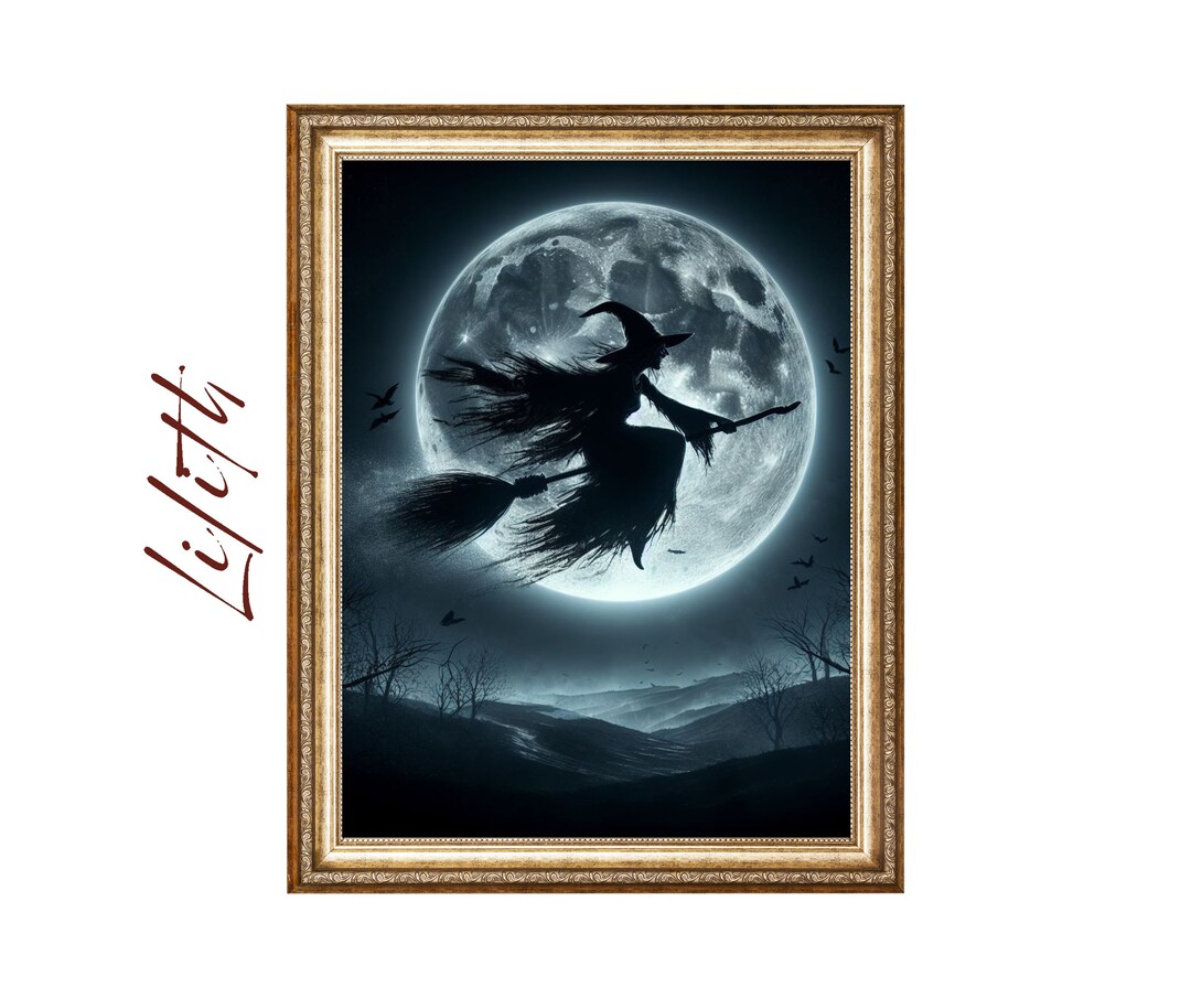 3 Bestickte Aufnäher Hexe, Mond, Magie – Gothic, Wicca & Okkultes Design Zum Aufbügeln