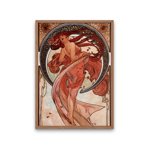 Affiche : Alphonse Mucha Danseur--> En affiche, toile, décoration murale.