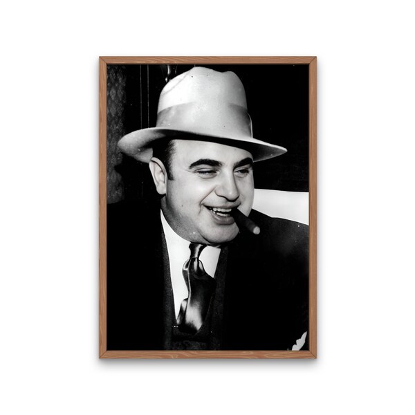 Poster: Al Capone, Chicago, Gangster, Criminal, Scarface, --> As a poster or canvas for wall decoration.