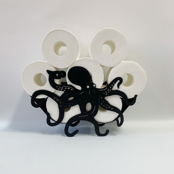 Squidward toilet paper holder, toilet paper storage rack, iron art, small space storage