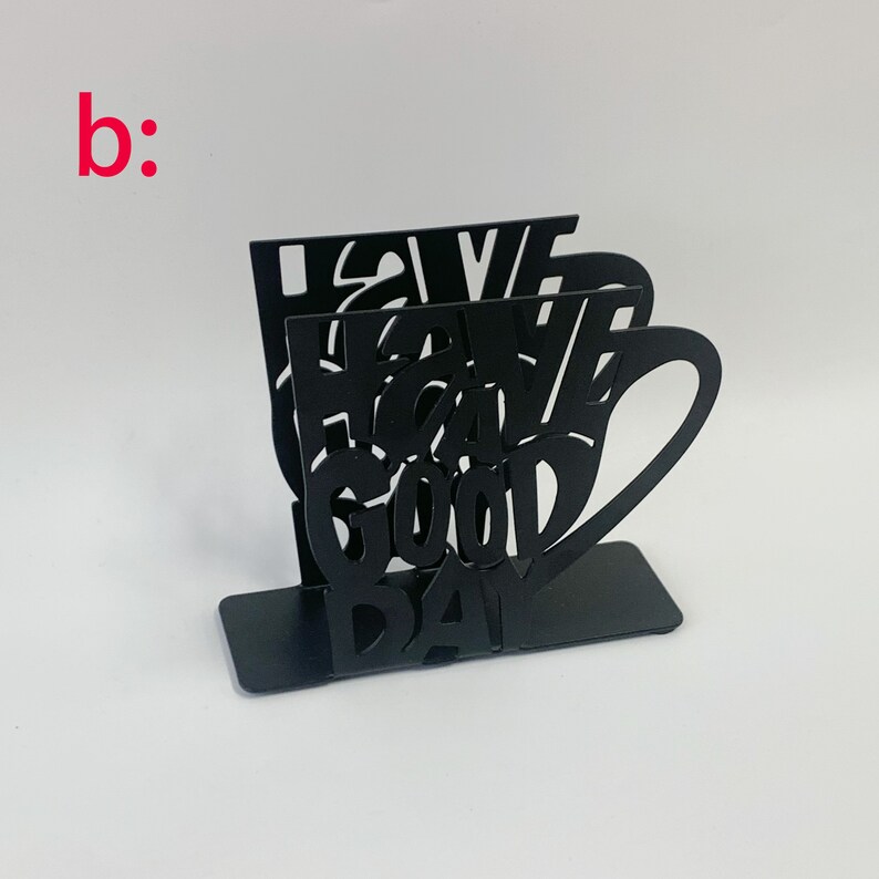 Coffee Cup Napkin Holder, Restaurant Napkin Holder, Iron Restaurant