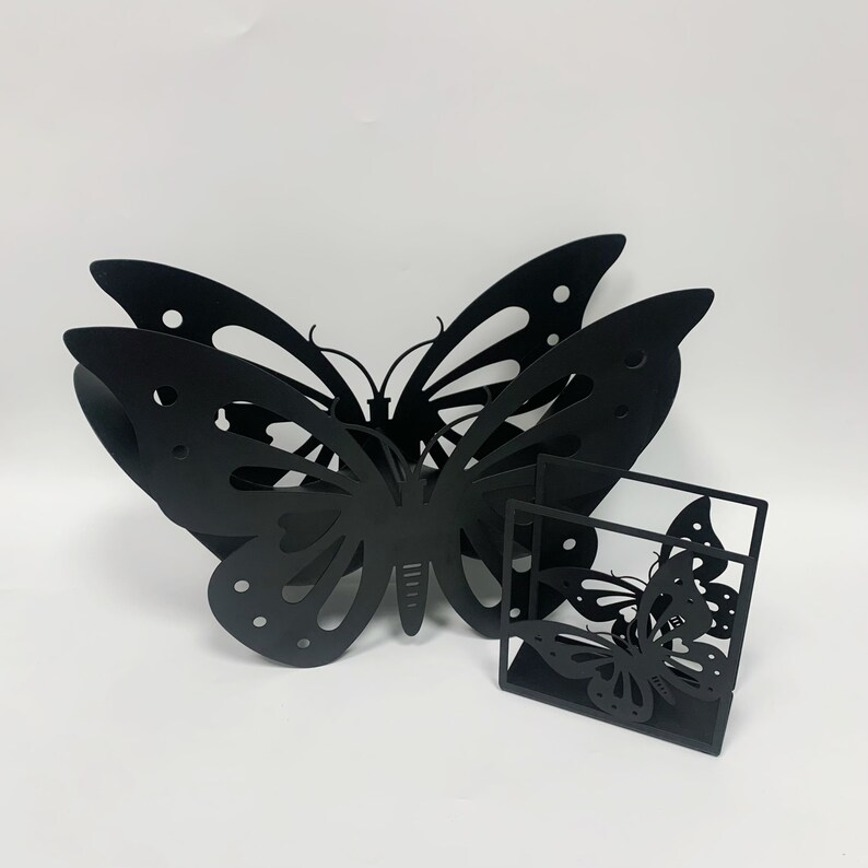 Butterfly Napkin Holder Toilet Paper Holder Set Vertical Iron Etsy
