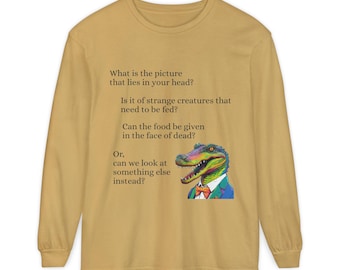 Poem About Strange Creatures Long Sleeve T-Shirt | Illustrated Creature Verse