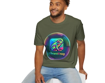VibrantFrog AI Writing Collaboration Tee T-Shirt | App Logo Merchandise