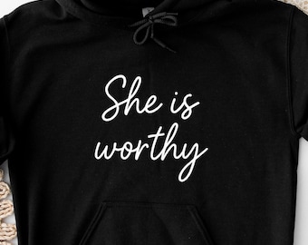 She Is Worthy Png, Christian Svg, Religious Svg, Scripture Svg, Bible Verse Svg, Jesus Png, Faith Png, God Svg, Bible Shirt Png, Pray Svg