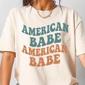 American Babe, Retro Shirt Png, Png Designs, Independence Day Png, Patriotic Png, Svg Design, Sublimation, 4th July Png, Funny 4th July Png