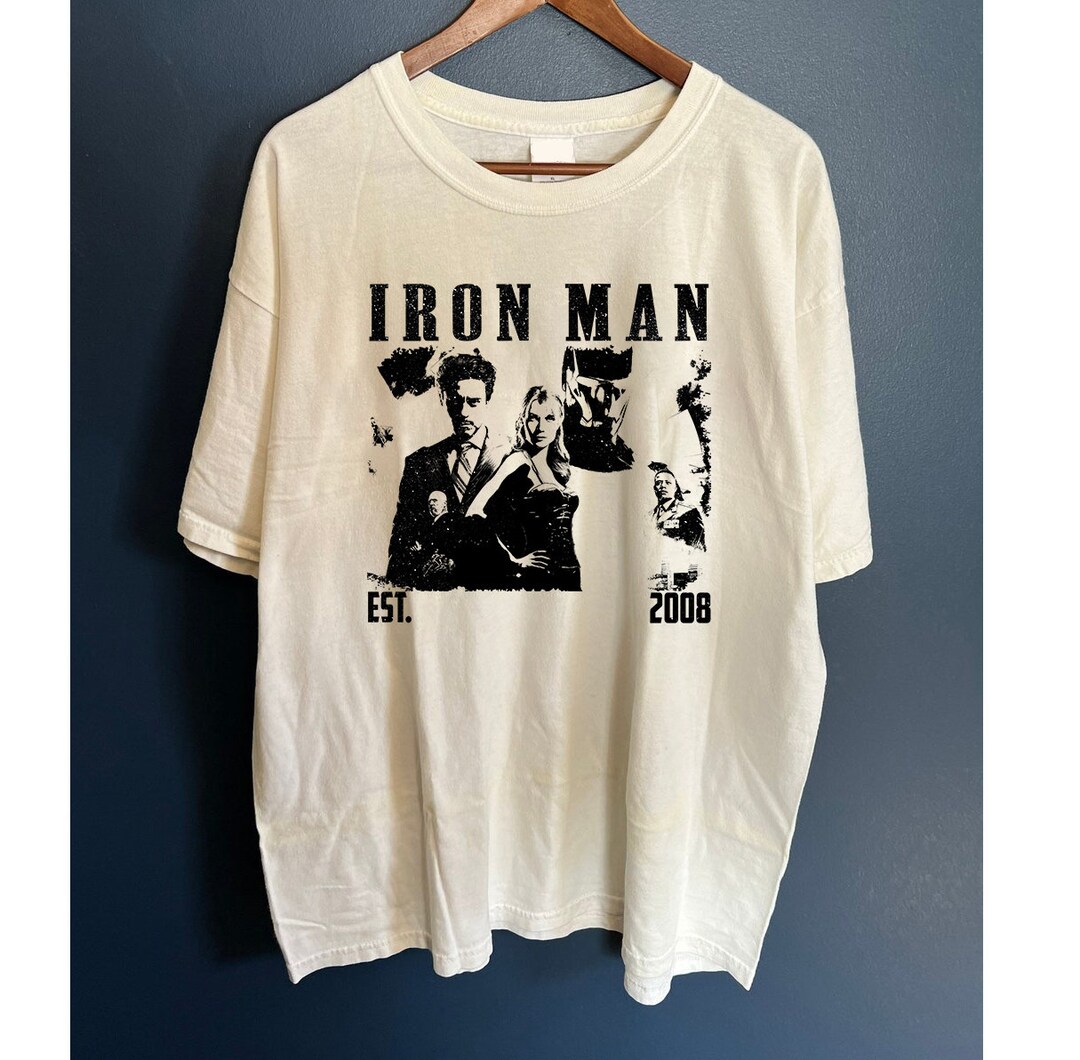 Iron Man Movie Tshirt Iron Man Tee Iron Man Hoodie Vintage Etsy