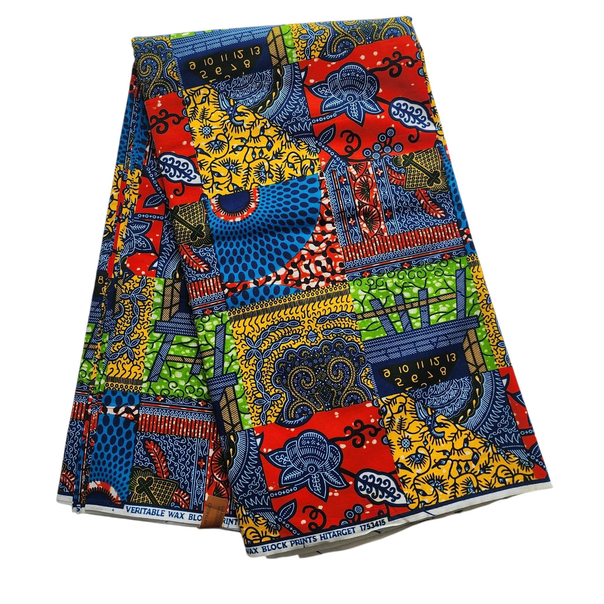 Patchwork Fabric, African Ankara Print Fabric, African Fabric by the ...