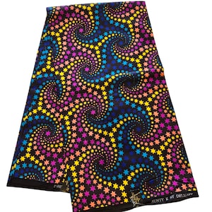 Brown and Pink African Ankara Fabric, African Fabric by the yard, African Print Fabric, Ankara Fabric, Wax Print Fabric, Brown Fabric.