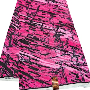 Pink African Ankara Fabric, African Fabric by the yard