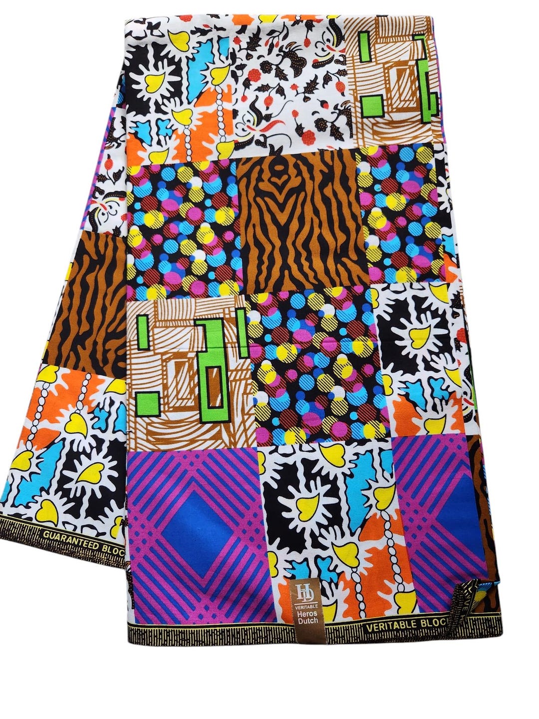 Patchwork Fabric African Ankara Print Fabric, African Fabric by the ...