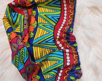 Euro Style Scrub Cap, Satin-lined Euro Scrub Cap, Surgical Cap. Nurse Cap. African Print Scrub Cap. Afrocentric Scrub Cap. Ready to Ship.
