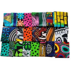 African Fabric Craft Set, Ankara Fabric Cuts, Ankara Fabric Bundle, Randon Fat Eighth, Random Fat Quarters, Quilt Fabric