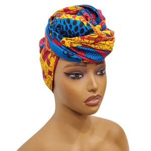 African Headwrap, African Print Headwrap, Ankara Headwrap, Head Ties, Ankara Headband, Natural Hair Wrap, Ankara Headscarf, Yellow Headwrap