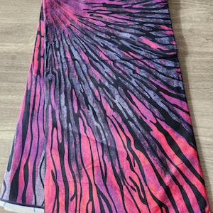 Pink and Black African Ankara Fabric, African Fabric by the yard, African Print Fabric, Ankara Fabric, Pink Fabric, Multicolor Fabric.