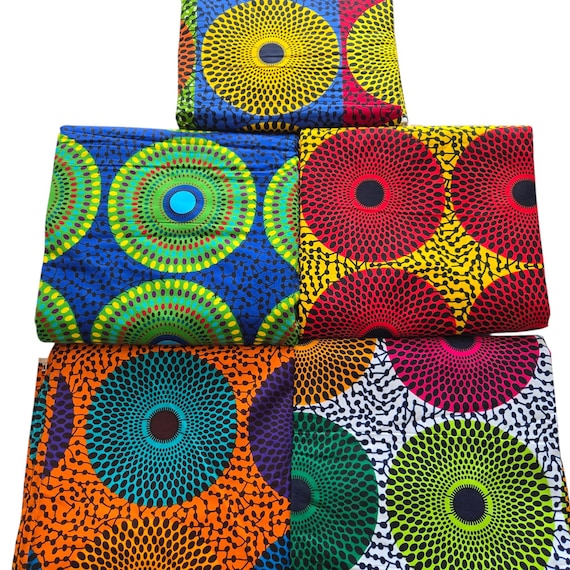 African Ankara Fabric, African Fabric by the yard, African Print Fabric, Ankara Fabric, Ankara in yards, Multicolor Fabric. African Clothing