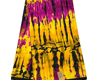Pink and Yellow African Ankara Fabric, African Fabric by the yard, African Print Fabric, Ankara Fabric, Pink Fabric, Multicolor Fabric.